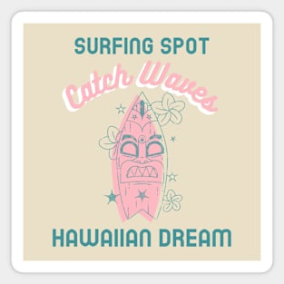 Surfer Surf Surfing Hawaii Hawaiian Magnet